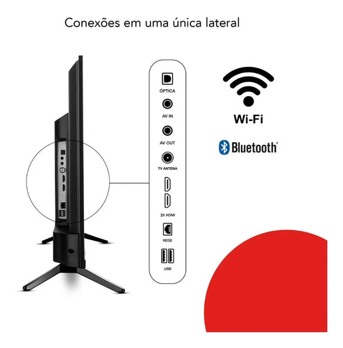 Imagem 8 de 9 de Smart TV AIWA 32” Android HD Borda Ultrafina HDR10 Dolby Áudio AWS-TV-32-BL-02-A