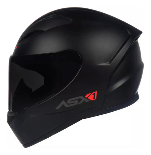 Imagem 1 de 9 de Capacete Moto Asx City Preto Fosco Lançamento - Promoção