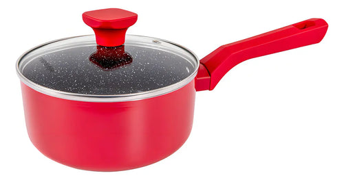 Imagem 6 de 10 de Conjunto Panelas Indução Cerâmico Pratic Cook Red 10 Pç Mimo