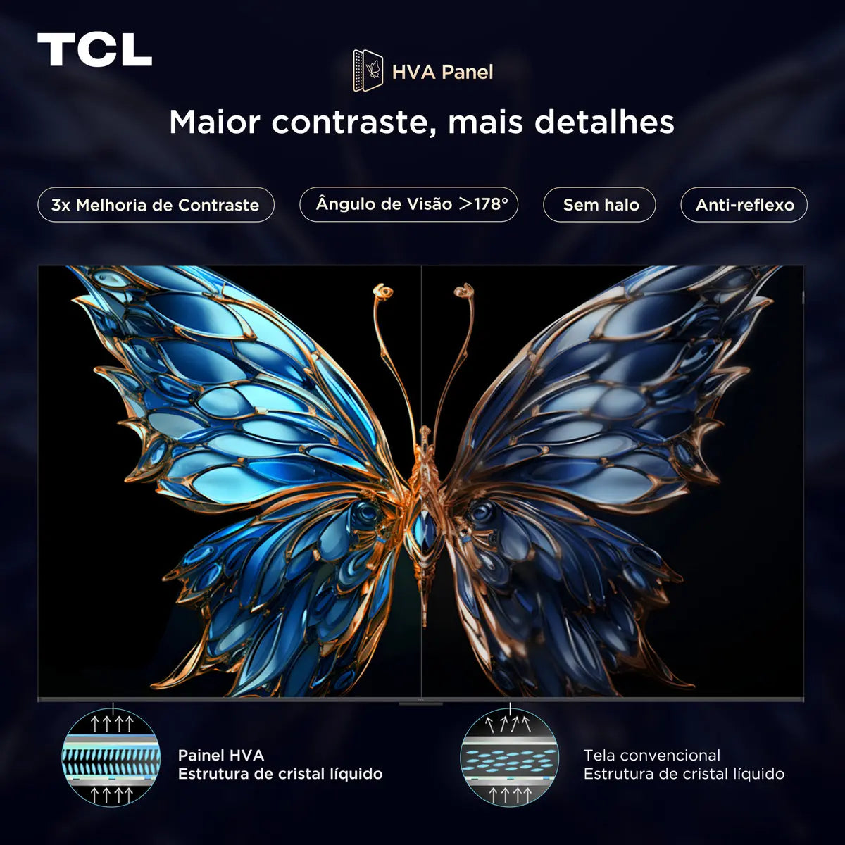 Smart TV TCL 50 Polegadas QLED 4K P7K WiFi Bluetooth Google TV HDR10+ Dolby Atmos Dolby Vision 50P7K - Image 7