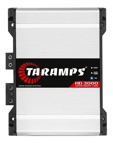 Módulo Amplificador Taramps Hd3000 3000w Rms 1 Canal 4 Ohms Cor Branco