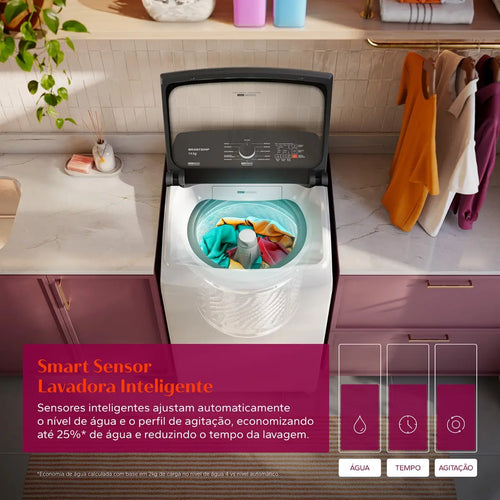 Imagem 9 de 10 de Máquina De Lavar Brastemp 14kg Branca Smart Sensor- Bwj14ab