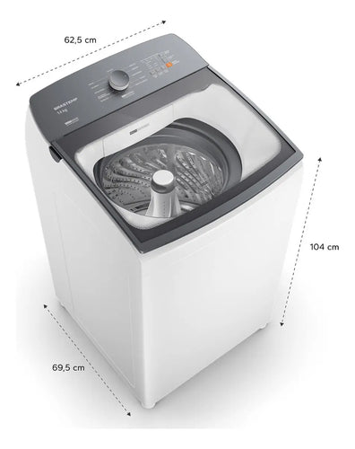 Imagem 8 de 10 de Máquina De Lavar Brastemp 14kg Branca Smart Sensor- Bwj14ab