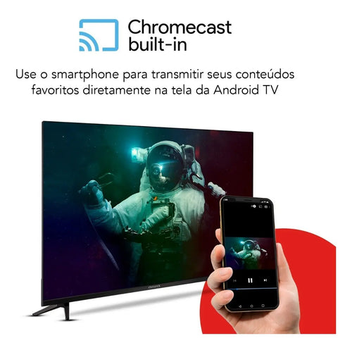 Imagem 7 de 9 de Smart TV AIWA 32” Android HD Borda Ultrafina HDR10 Dolby Áudio AWS-TV-32-BL-02-A