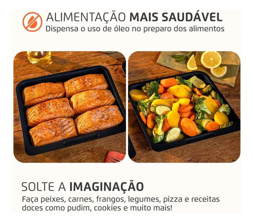 Imagem 6 de 9 de Fritadeira Elétrica AFON-12L-BG Forno Oven 12 Litros Preto Mondial