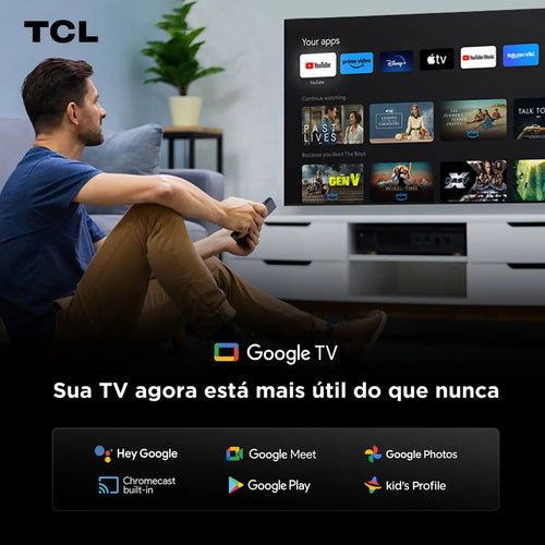 Imagem 8 de 10 de Smart TV TCL 50 Polegadas QLED 4K P7K WiFi Bluetooth Google TV HDR10+ Dolby Atmos Dolby Vision 50P7K