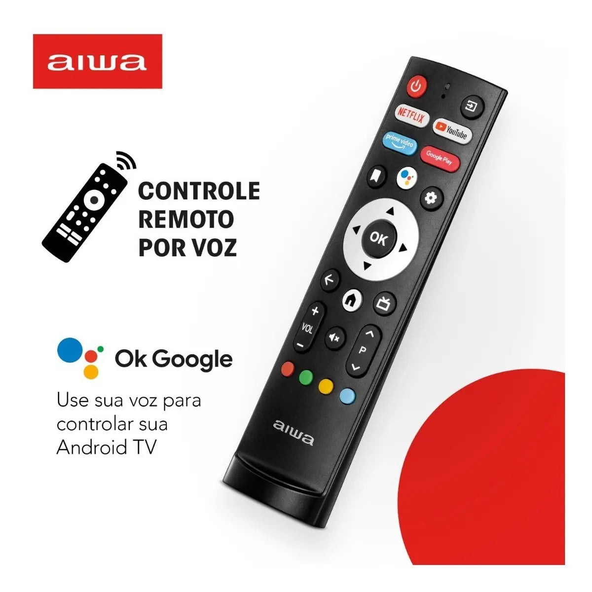 Smart TV AIWA 32” Android HD Borda Ultrafina HDR10 Dolby Áudio AWS-TV-32-BL-02-A - Image 6