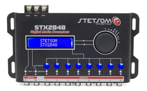 Processador de Áudio Stetsom STX2848 Digital com Equalizador e Crossover Para Carro - Image 3