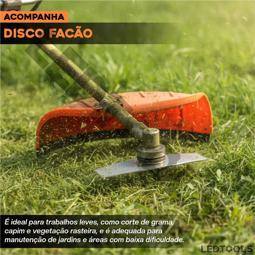 Imagem 4 de 9 de Roçadeira Knakasaki 75cc 3,5hp Gasolina 2 Tempos Profissional Multifuncional 4 Em 1