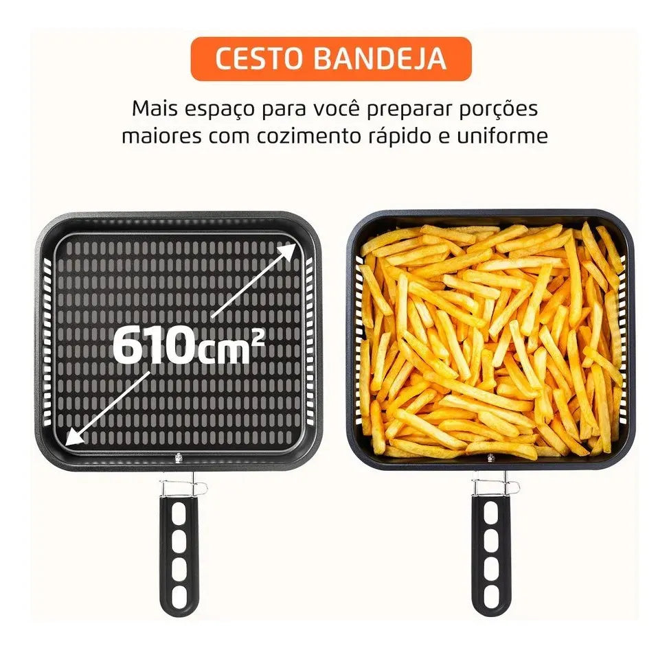 Fritadeira Elétrica AFON-12L-BG Forno Oven 12 Litros Preto Mondial - Image 4