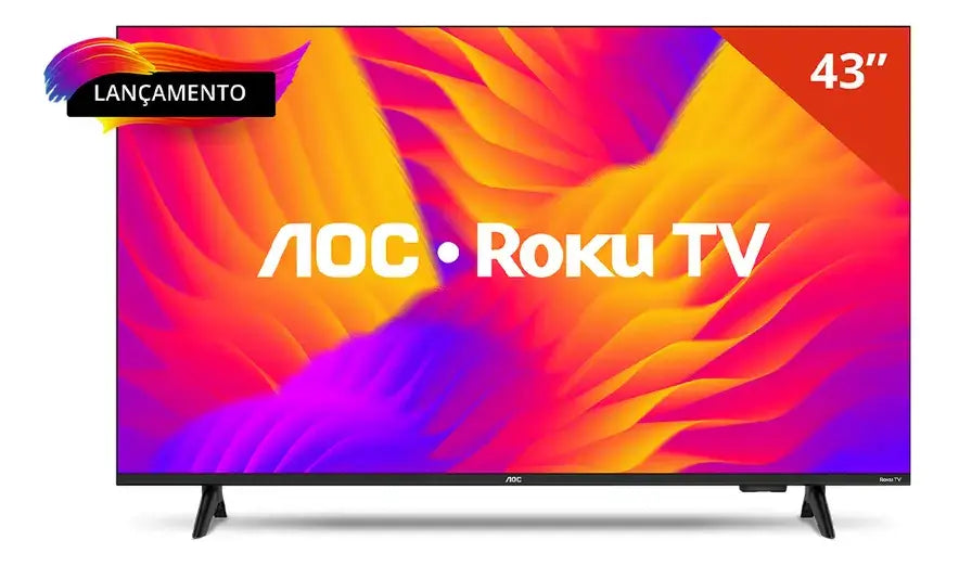 Smart Tv 43 Aoc Led Roku Full Hd Wi-fi 60hz Hdmi Usb 43s5155/78g - Image 1