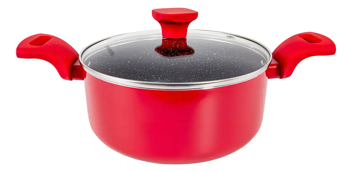 Conjunto Panelas Indução Cerâmico Pratic Cook Red 10 Pç Mimo - Image 7