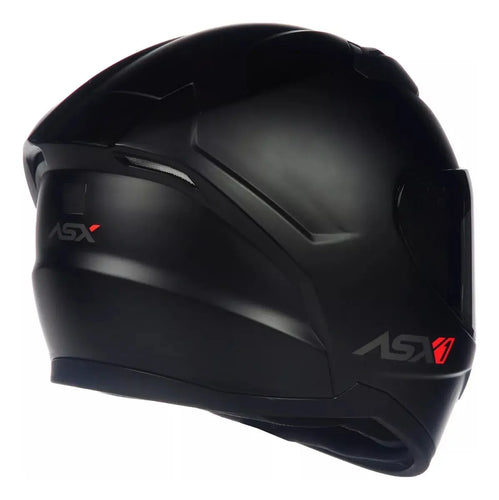 Imagem 3 de 9 de Capacete Moto Asx City Preto Fosco Lançamento - Promoção