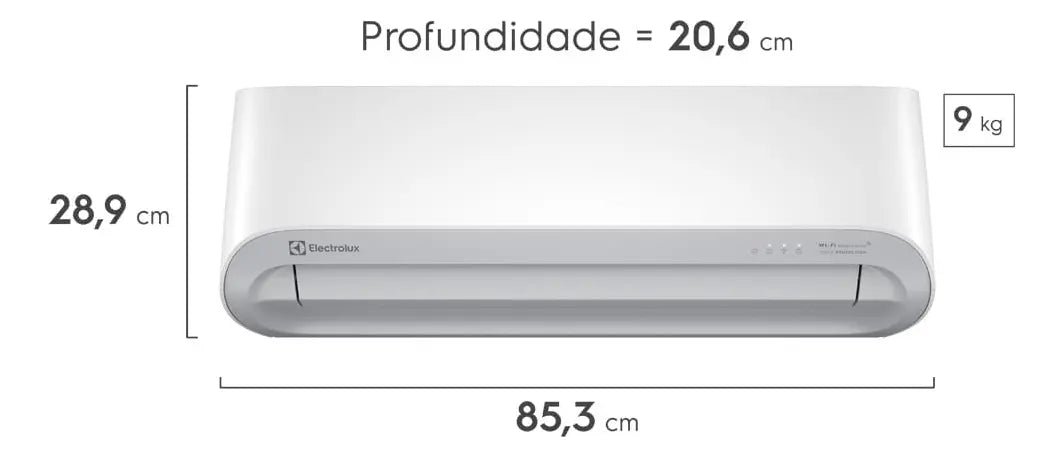 Ar-condicionado Electrolux Split Inverter 9.000 Btus Color Adapt Wi-Fi Só Frio Cor Branco - Image 2