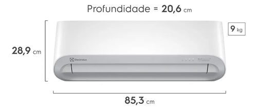 Imagem 2 de 9 de Ar-condicionado Electrolux Split Inverter 9.000 Btus Color Adapt Wi-Fi Só Frio Cor Branco