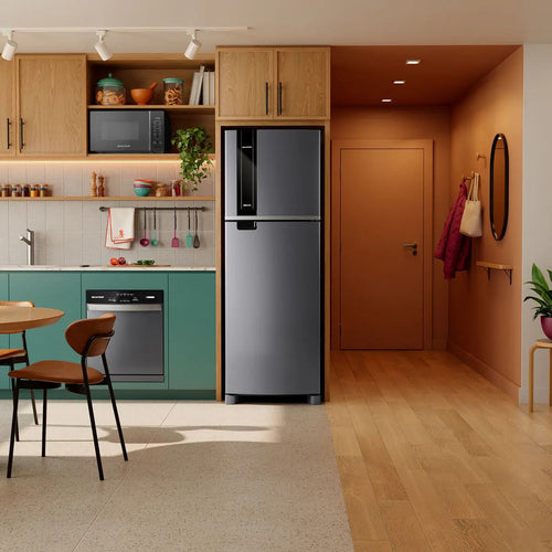 Imagem 5 de 10 de Geladeira Brastemp Frost Free Duplex Inox - Brm46mk Inox