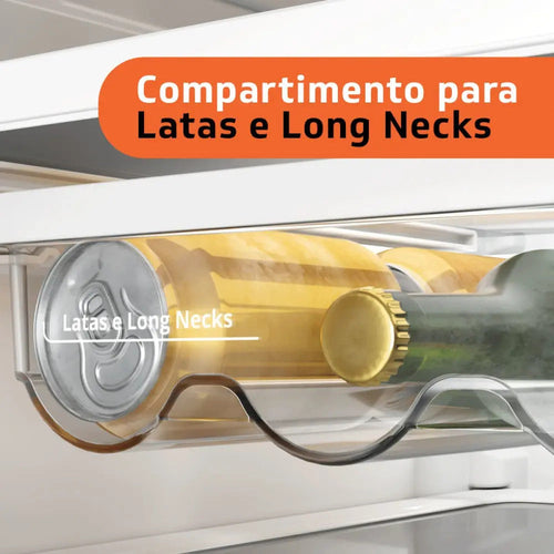 Imagem 2 de 9 de Geladeira Brastemp Frost Free Duplex BRM44HK 375 Litros Com Comparti Cor Inox