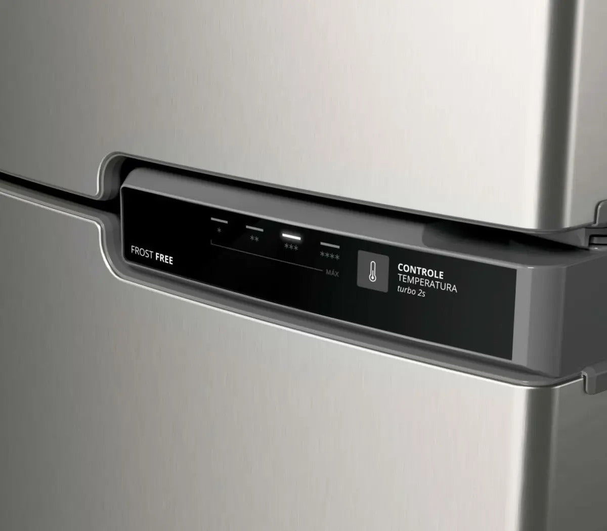 Geladeira Brastemp Frost Free Duplex BRM44HK 375 Litros Com Comparti Cor Inox - Image 3
