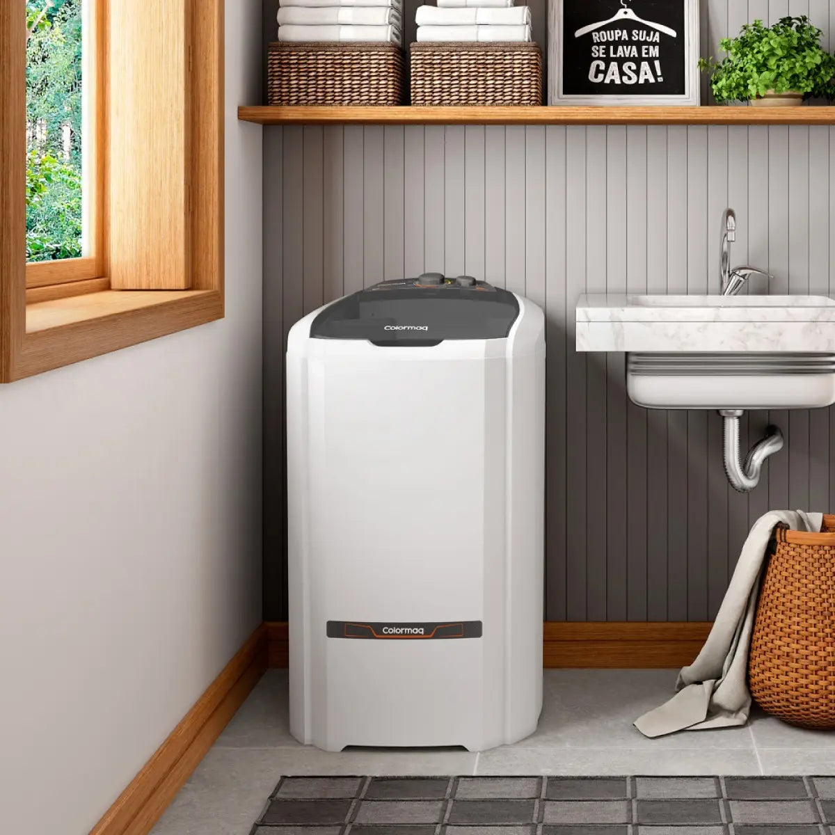 Lavadora De Roupas Semiautomática Lcs 20 20kg Colormaq Branco - Image 6