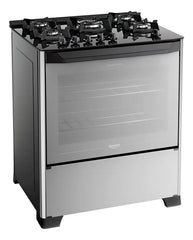 Fogão 5 Bocas Dako Magister Style Mesa De Vidro Preto